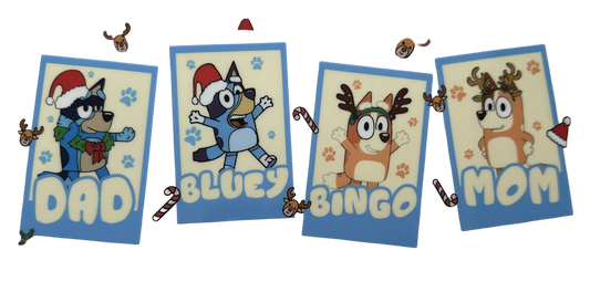 Bluey Family Christmas with Names